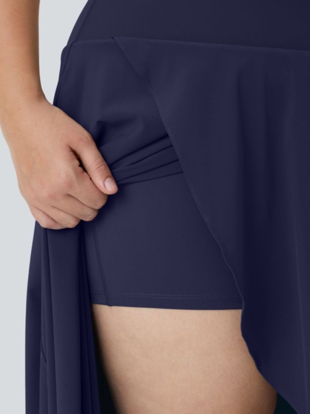 NWT Halara Breezeful High-Waisted High-Low Ruffle 2-in-1 Flowy Quick Dry Skirt. - Picture 6 of 9